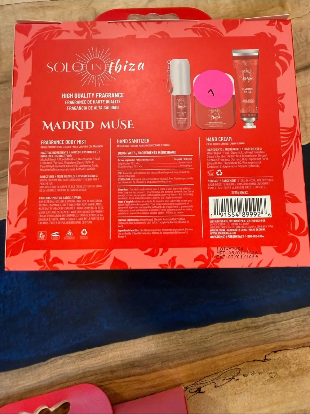 solo Madrid Muse Fragrance Set-1 box set